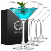 Chouggo front view coupe set showing elegant crystal for polished presentation