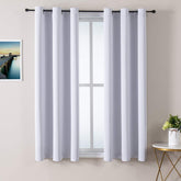 ChrisDowa front view of two-panel set showing tidy drape and soft finish for privacy