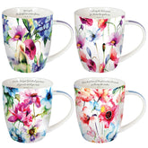 Christian Art Gifts boxed mug set front view showing blooms and verses, perfect gift