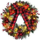 ChrisXiao front door wreath creating instant curb appeal