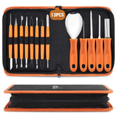 CHRYZTAL front packaging showing 13-piece carving kit and included tools for convenience