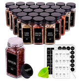 Churboro front packaging showing the 36 glass spice jars and accessories for complete organization