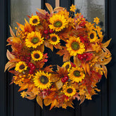 CHvista wreath front door view showing warm autumn welcome