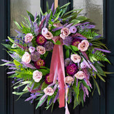 CHvista front door full view showing welcoming seasonal curb appeal