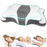 CHxxy front view of pillow and packaging showing ready-to-use support