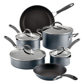 Circulon A1 front packaging showing graphite 10-piece set and brand reliability