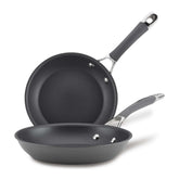 Circulon Radiance front view showing gray pans and clean profile benefit