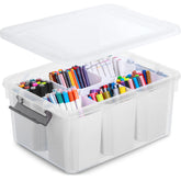 Citylife front view showing clear bin and lid for organized storage