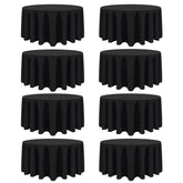 CKIKU front packaging showing eight black tablecloths for easy stocking
