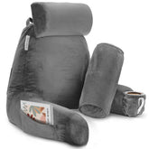 Clara Clark front view of reading pillow showing full support and comfort