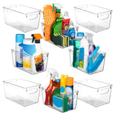 ClearSpace front view showing clear storage bin and label, easy organization benefit