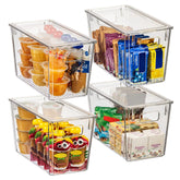 ClearSpace front view of four bins showing clear visibility and neat organization