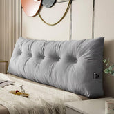 cnsmak front view headboard pillow showing full length and decorative benefit