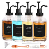 CNWSGEM front view of four glass bottles showing neat setup and easy pouring