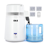 CO-Z front view of countertop distiller showing compact design and practical placement