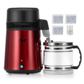 CO-Z front view showing compact stainless steel distiller and controls, reliable countertop purification