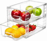 COKIHOM front view packaged drawers showing clear visibility and compact storage benefit