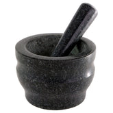 Cole & Mason front view of granite mortar and pestle showing sturdy bowl—durable grinding