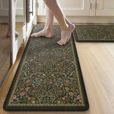 Collive front view of mat showing cushioned comfort and decorative look