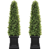 colorspec front view showing pair of topiary trees and pots for instant curb appeal