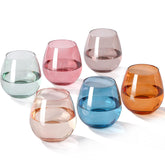 comfit multicolor set front packaging showing six glasses and box, attractive gift presentation