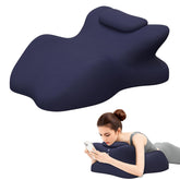 Comforshare Home front view of wedge pillow showing shape and cover for comfortable support