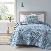 Comfort Spaces front view medallion print offers stylish bedroom update