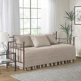 Comfort Spaces front view of full daybed set, polished guest room look