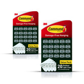 Command clear clip packaging showing kit contents and benefit of damage-free hanging