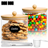 ComSaf front view of two glass jars showing clean storage and style