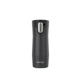 Contigo West Loop front view showing matte black finish and sleek profile for everyday use