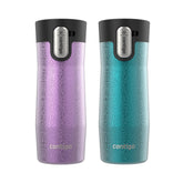 Contigo West Loop front view in Crystal Pansy showing sleek finish and heat retention
