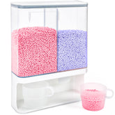 Conworld front view showing compact dispenser and organized benefit