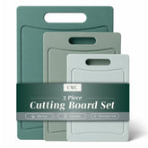 COOK WITH COLOR front view of mint cutting board set showing three sizes and color