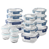COOK WITH COLOR front packaging showing full 32-piece ombre-blue set and benefits