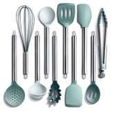 COOK WITH COLOR front packaging showing 10-piece teal set, organized and ready