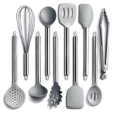 COOK WITH COLOR front packaging showing full 10-piece set and modern grey ombre finish for coordinated style