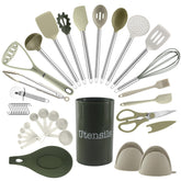 COOK WITH COLOR front packaging showing set and caddy for organized storage