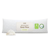 Coop Home Goods front view of 20x54 body pillow showing full length and shape for better alignment