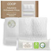 Coop Home Goods front view showing ergonomic shape and breathable cover for better sleep