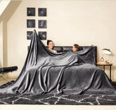COOVA oversized blanket front view showing full coverage and cozy look