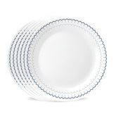 Corelle Caspian Lace front view shows pattern and clean white surface benefit presentation