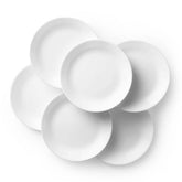 Corelle Winter Frost front view showing clean white plate and durable design