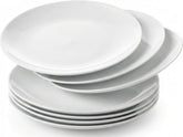 Corelle Winter Frost front view showing clean white plate and durable design
