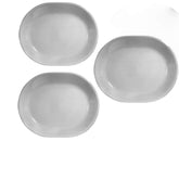 Corelle Winter Frost White front view platter showing clean profile and easy serving
