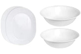 Corelle Winter Frost White platter front view showing clean presentation and durable finish