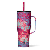 Corkcicle Cold Cup XL front view showing floral finish and capacity benefits