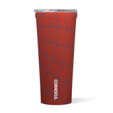 Corkcicle front view showing Spider-Man artwork and bold colors for collectible appeal