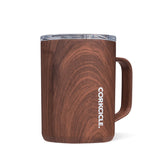 Corkcicle walnut front view showing sleek design and elegant finish for style