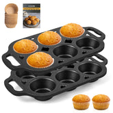 COSORM front view of two-piece muffin pan set showing cups and finish
